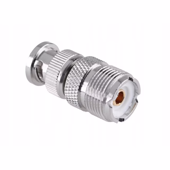 Adaptador BNC Macho a UHF Hembra PL High Full Max ZZ H  Conexión RF Versátil y Confiable