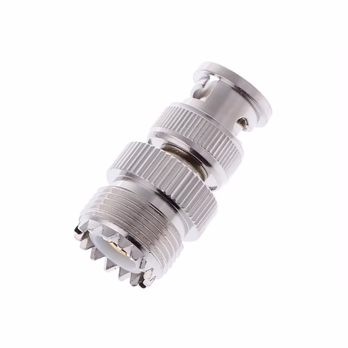 Adaptador BNC Macho a UHF Hembra PL High Full Max ZZ H  Conexión RF Versátil y Confiable