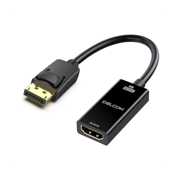 Adaptador DisplayPort a HDMI Activo 4K 60Hz Delcom DL-DPHDA001: ¡Conexión Superior y Estable!