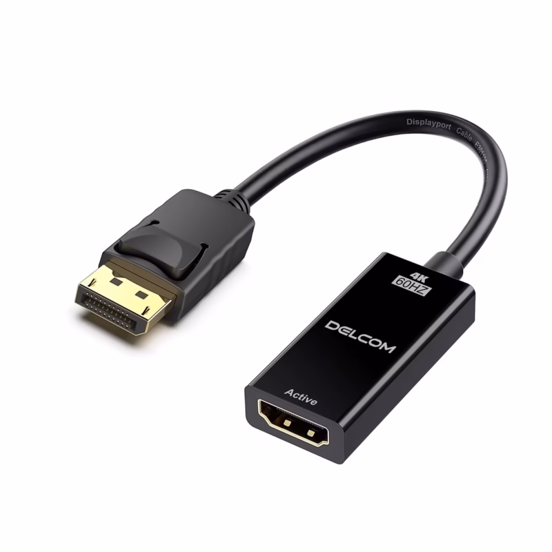 Adaptador DisplayPort a HDMI Activo K Hz Delcom DL DPHDA Conexión Superior y Estable