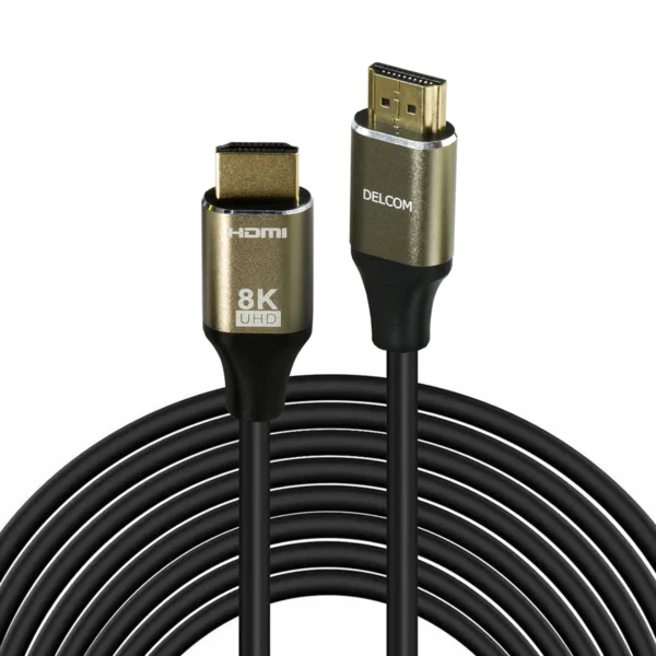 Cable HDMI 8K 5 Metros Delcom DL-2103-5M: Rendimiento HDMI 2.1 en Largas Distancias