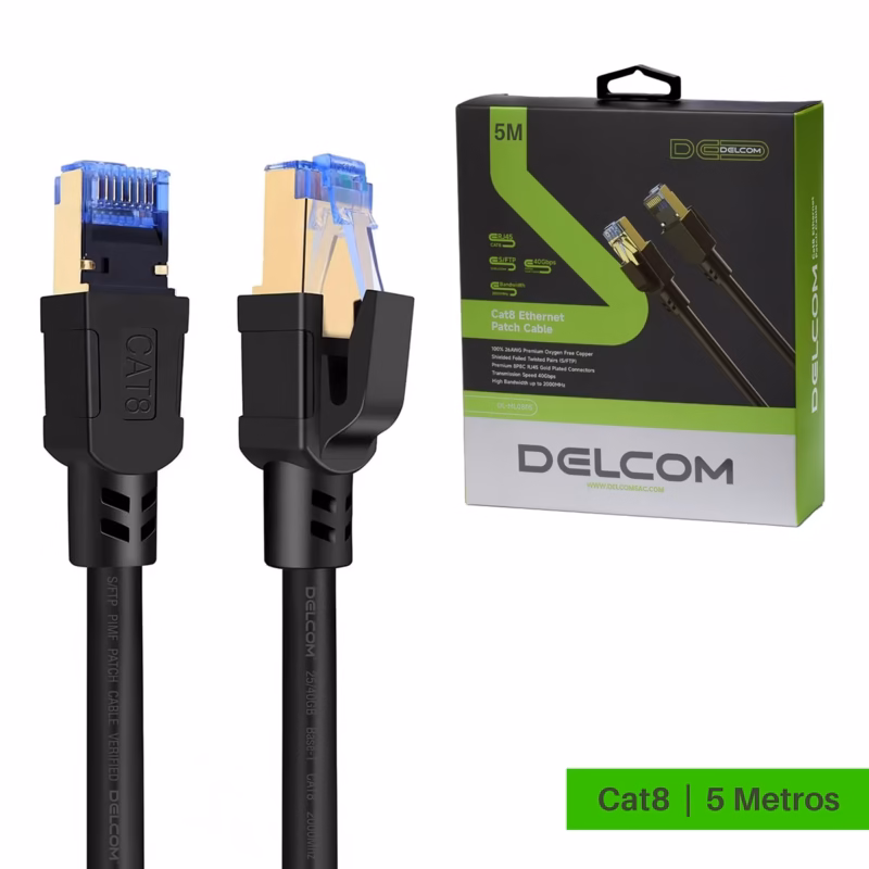 Cable Patch Cord Cat  Metros SFTP Delcom DL ML Gbps y Máxima Protección a Distancia