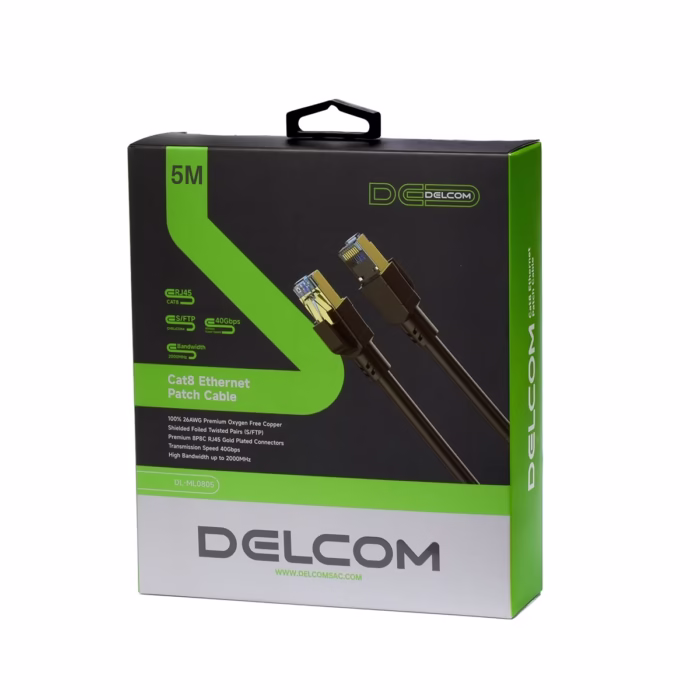 Cable Patch Cord Cat  Metros SFTP Delcom DL ML Gbps y Máxima Protección a Distancia