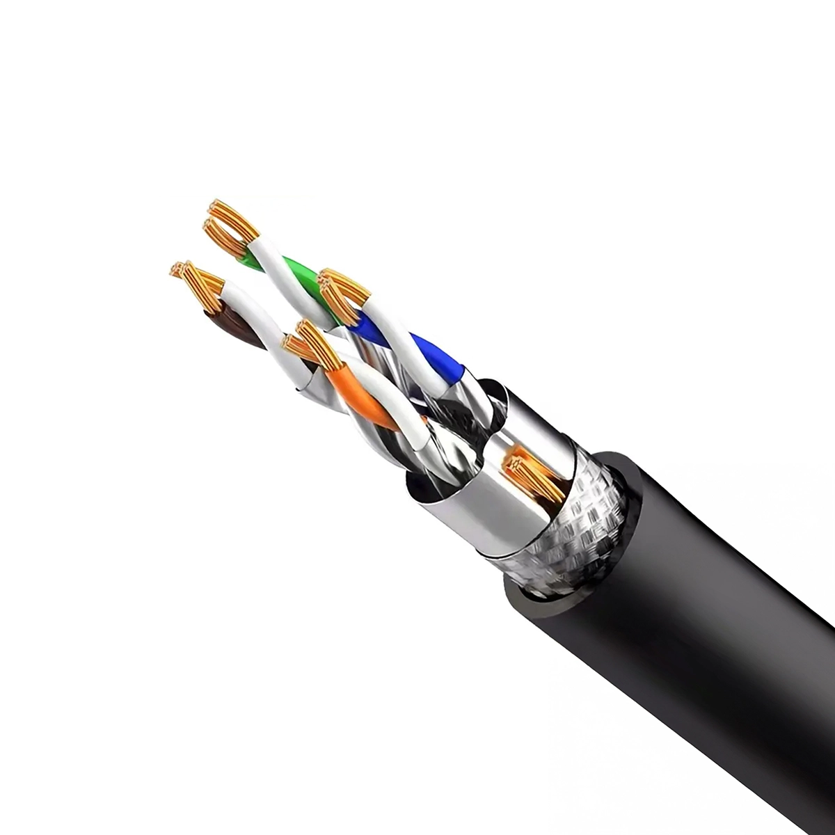 Cable Patch Cord Cat8 5 Metros SFTP Delcom DL-ML0805: ¡40Gbps y Máxima Protección a Distancia!