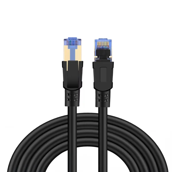 Cable Patch Cord Cat8 1m S/FTP Delcom DL-ML0801: ¡Velocidad 40Gbps y Máximo Blindaje!