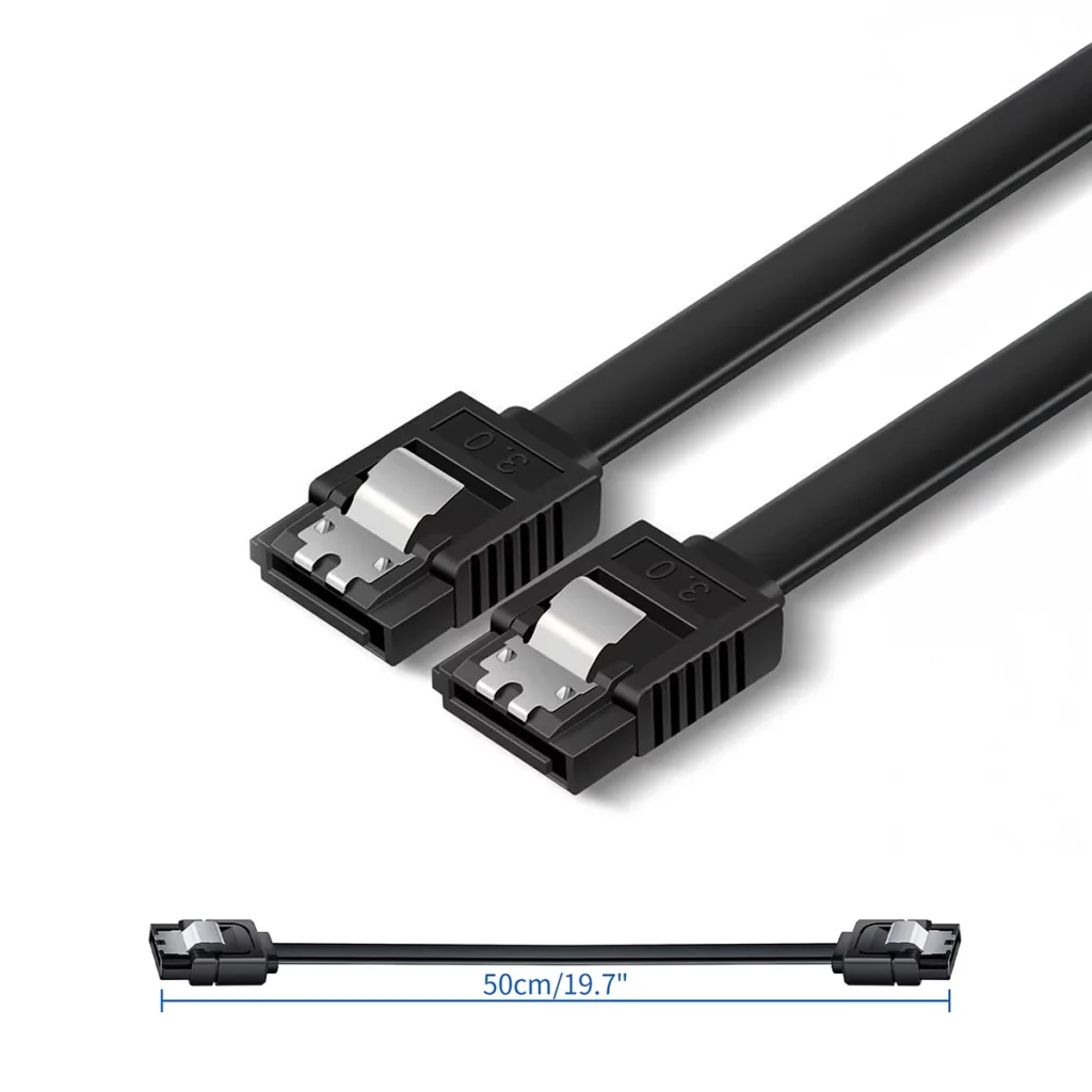 Cable SATA III Gbps cm GP  ST con Seguro Conexión Rápida y Segura para tus Unidades
