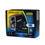 Cargador Inteligente de Baterías 12V 10A Opalux OP-BC1221 (Plomo-Ácido y LiFePO4), Cargador de Batería de 12V