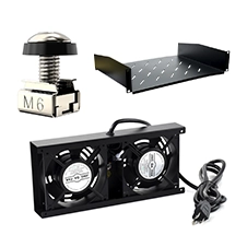 Categoría Accesorios para Gabinete, Perno Enjaulado, Bandeja metálica, Ventilador para Cabinet