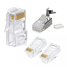 Categoría Conectores RJ$5 Cat5e Cat6 Cat6A y Cat8