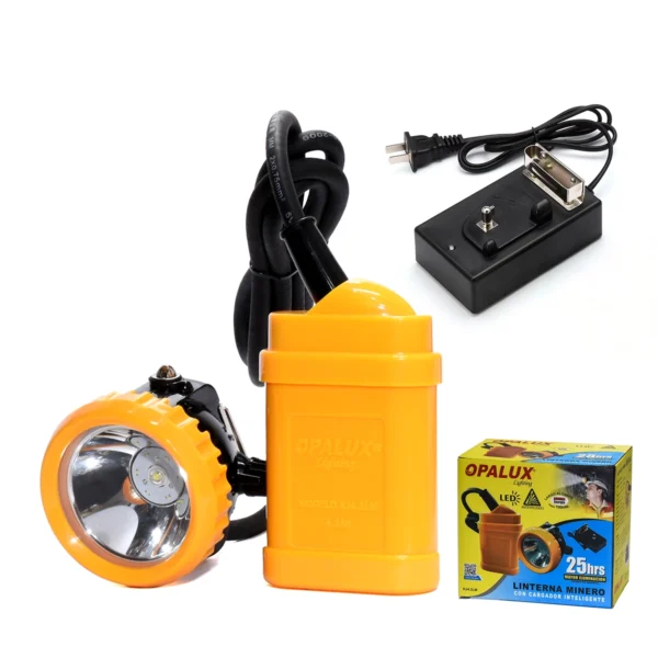 Linterna Minera Recargable Antiexplosiva Opalux KJ4.2LM: ¡Seguridad y Potencia Extrema para Entornos Exigentes!