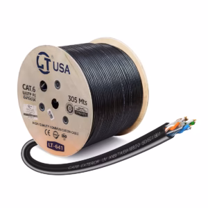 Rollo Cable UTP Cat6 Exterior 305m LT USA LT-641 (Chaqueta UV): Red Gigabit Resistente a la Intemperie