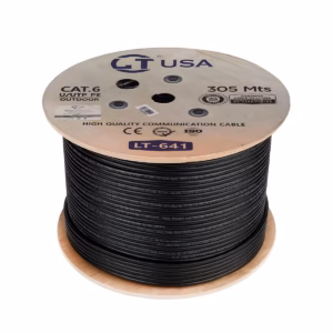 Rollo Cable UTP Cat6 Exterior 305m LT USA LT-641 (Chaqueta UV): Red Gigabit Resistente a la Intemperie