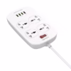 Supresor de Picos LDNIO SC con  Tomas Universales y  USB QC Carga Rápida y Protección Total