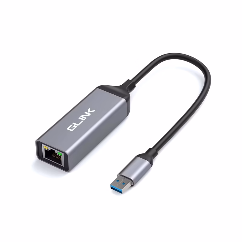 Adaptador USB  a Red LAN Gigabit Glink GL A Velocidad por Cable para tu PC y Laptop