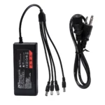 Adaptador de Voltaje 12V 5A ZKTeco con 4 Salidas DC: ¡Energía Centralizada para tus Cámaras!, ZK-PSU1250-DMS