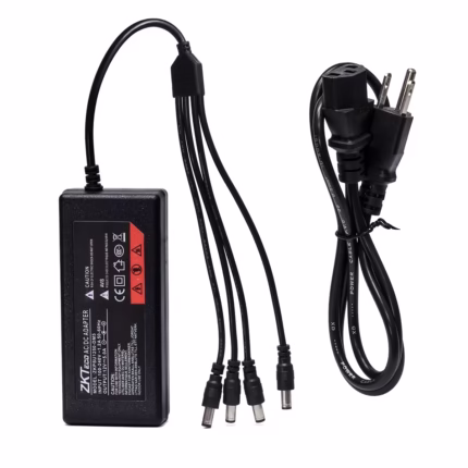 Adaptador de Voltaje 12V 5A ZKTeco con 4 Salidas DC: ¡Energía Centralizada para tus Cámaras!, ZK-PSU1250-DMS