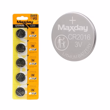 Pila de Litio CR2016 3V Maxday MD-CR2016: ¡Energía Confiable y Duradera para tus Dispositivos!