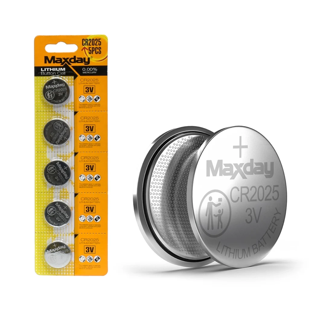 Pilas de Litio CR2025 3V Maxday MD-CR2025 (Blíster 5 Und): ¡Energía Confiable en Pack de Ahorro!