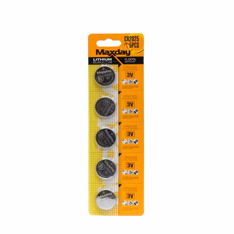Blister de Pila CR2025 Lithium Maxday MD-CR2025____05 Pilas de Litio CR V Maxday MD CR Blíster Und