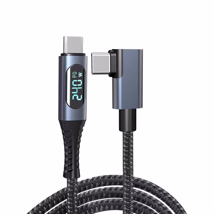 Cable USB m Delcom DL UT ° y LED Digital K Gbps y Carga W