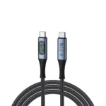 Cable USB-C USB4 1m Delcom DL-U4T301 con Pantalla LED: ¡8K, 40Gbps y Carga de 240W!