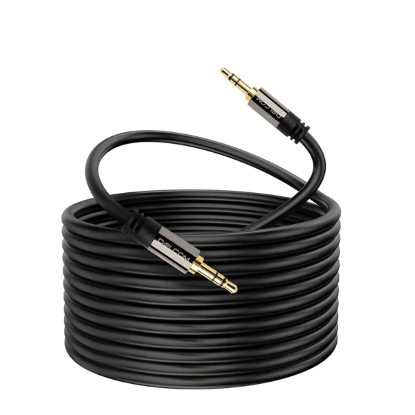 Cable de Audio Estéreo 5 Metros MiniPlug 3.5mm Delcom DL-MST05: ¡Lleva tu Sonido Más Lejos!