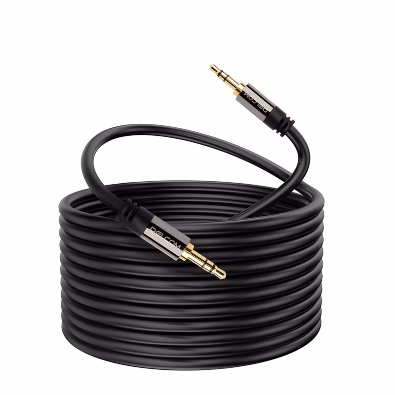 Cable de Audio Estéreo  Metros Delcom DL MST MiniPlug mm Lleva tu Sonido Más Lejos