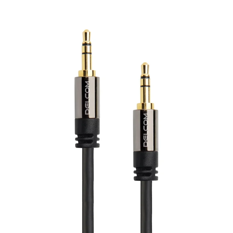 Cable de Audio Estéreo 3.5mm 1.8m Delcom DL-MST01: ¡Sonido de Alta Fidelidad y Máxima Durabilidad!