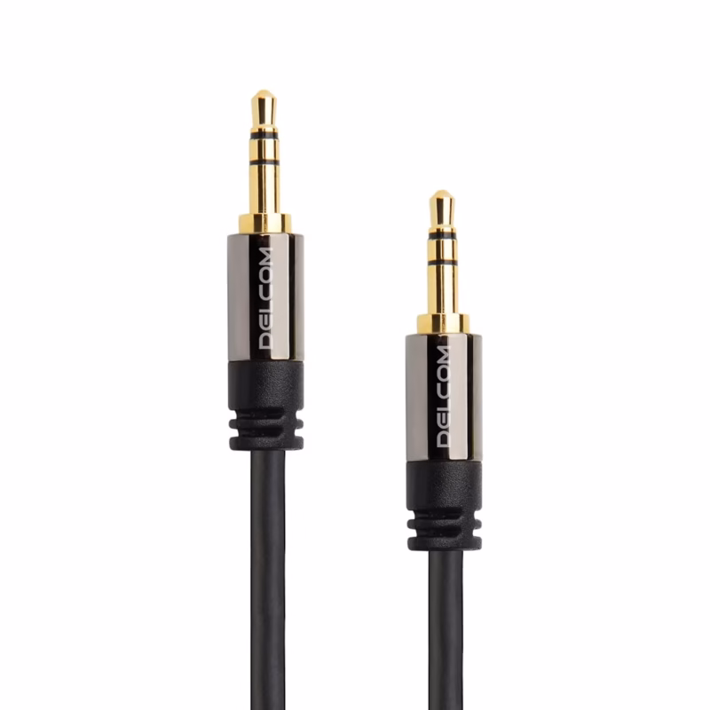 Cable de Audio Estéreo Delcom DL MST Jack mm  Metros Sonido de Alta Fidelidad y Máxima Durabilidad