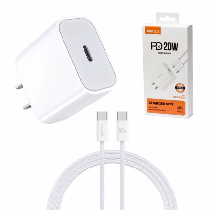 Cargador Rápido USB C W RECCI RCK CC  Cable USB C W La Solución de Carga Completa