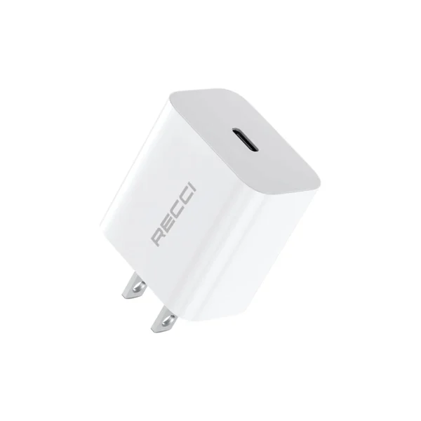 Cargador Rápido USB-C 20W RECCI RCK-22CC + Cable USB-C 60W: ¡La Solución de Carga Completa!