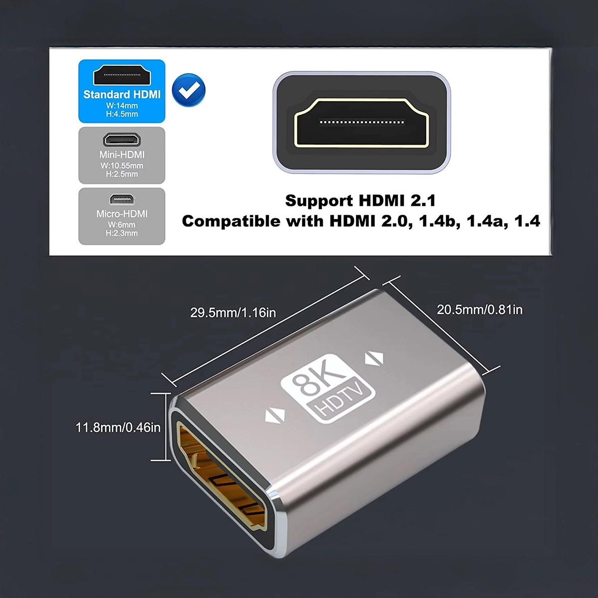 Empalme HDMI 8K Delcom DL-AHD021: ¡Extiende tu Conexión 8K Sin Perder Calidad!