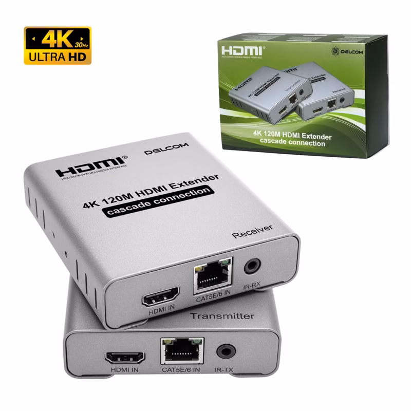 Extensor HDMI K m Delcom DL EHD  Señal K a Múltiples Pantallas