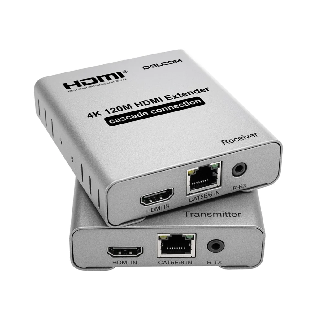 Extensor HDMI K m sobre Red Delcom DL EHD  Señal K a Múltiples Pantallas