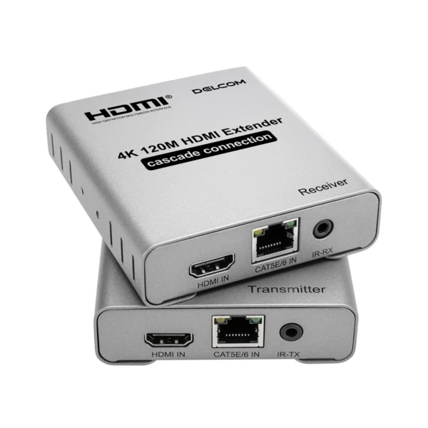 Extensor HDMI 4K 120m sobre Red Delcom DL-EHD-120: ¡Señal 4K a Múltiples Pantallas!