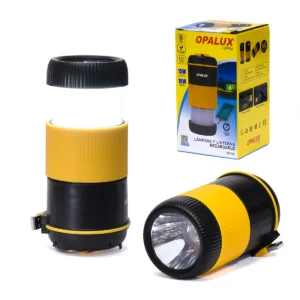 Lámpara y Linterna LED Recargable 2-en-1 Opalux OP-705 con Power Bank: ¡Tu Luz para Todo!