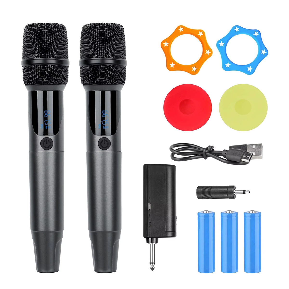 Micrófono Inalámbrico Dual Recargable UHF VOYZ VZ-WM102-UHF: ¡Libertad y Claridad para Dos Voces!