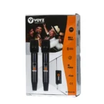 Micrófono Inalámbrico Dual Recargable UHF VOYZ VZ-WM102-UHF: ¡Libertad y Claridad para Dos Voces!