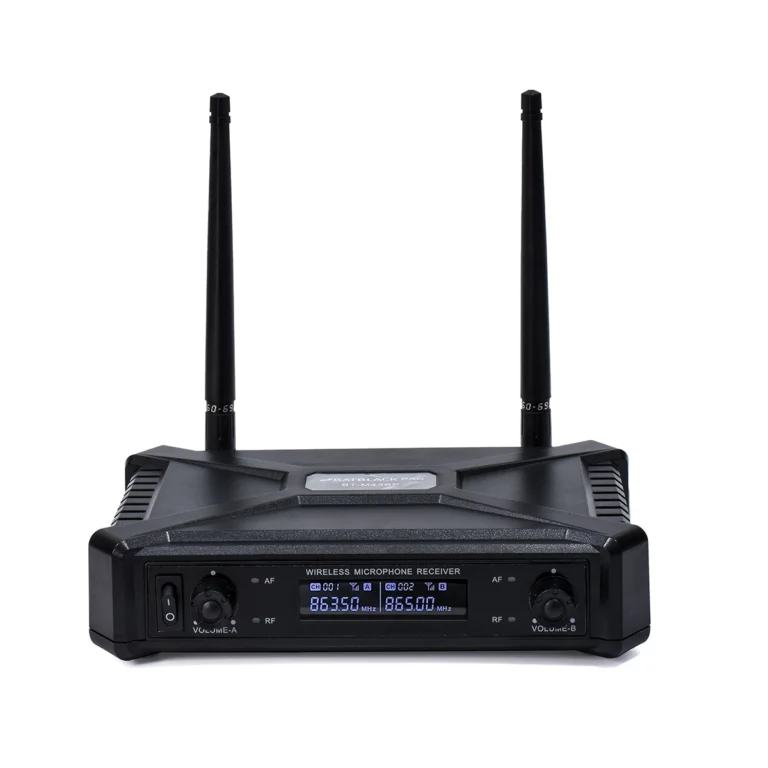 Sistema de Micrófono Inalámbrico UHF Doble (Vincha y Solapa) BatBlack BT-M43BP: ¡Versatilidad y Claridad Profesional!