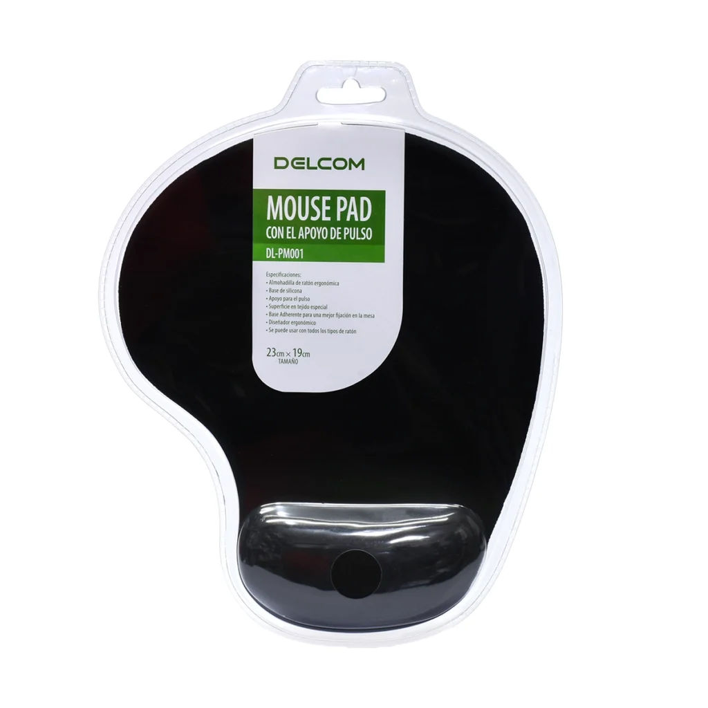 Mouse Pad Ergonómico con Almohadilla Delcom DL-PM001: ¡Máximo Confort y Control!