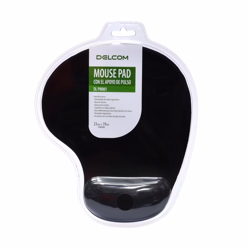Mouse Pad Ergonómico con Almohadilla Delcom DL-PM001: ¡Máximo Confort y Control!
