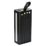 Power Bank 30000mAh RECRSI RE-PB311 con 4 Cables Integrados y Lámpara LED: ¡La Estación de Carga Definitiva!