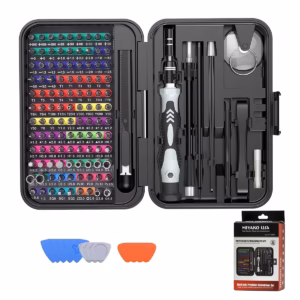 Set de Desarmadores de Precisión 132 en 1 Miyako USA TK-132N1: ¡El Kit Definitivo para Reparaciones Electrónicas!