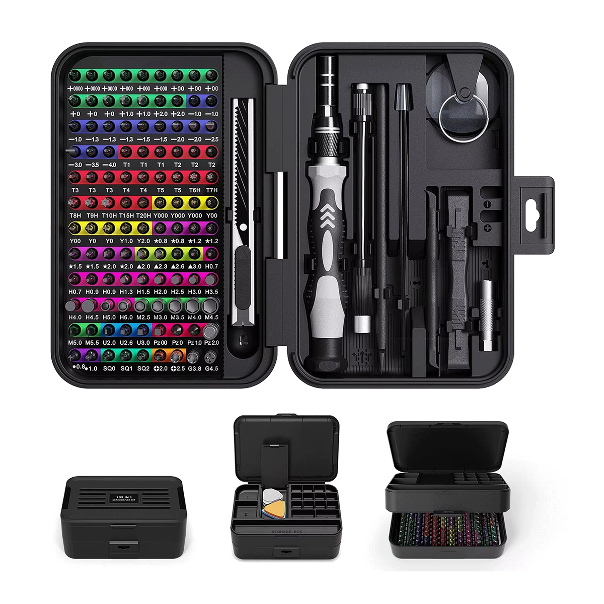 Set de Desarmadores de Precisión 132 en 1 Miyako USA TK-132N1: ¡El Kit Definitivo para Reparaciones Electrónicas!