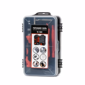 Set de Desarmadores de Precisión 115 en 1 Miyako USA TK-115N1: ¡Tu Taller de Reparación Portátil!