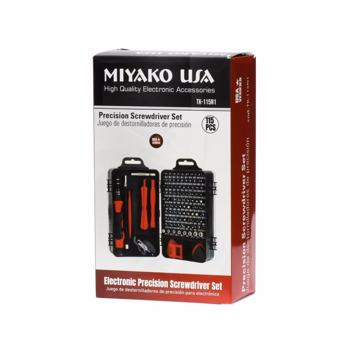 Set de Desarmadores de Precisión  en  Miyako USA TK N Tu Taller de Reparación Portátil