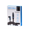cable usb-c usb4 8k 240w de 1mt 90 grados e indicador led digital delcom dl-u4t30205 Cable USB4 USB-C 90° 1 Metro 40Gbps 240W 8K Delcom DL-U4T302