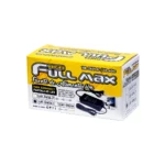 Adaptador de Voltaje 12V 2A High Full Max LTH-12V-2A (Doble Cable): ¡Energía Estable y Flexible!, Adaptador de corriente tipo ladrillo High Full Max LTH-12V-2A de 12V 2A, mostrando el cable de poder AC y el cable de salida DC con su conector, producto de HD Multimedia.