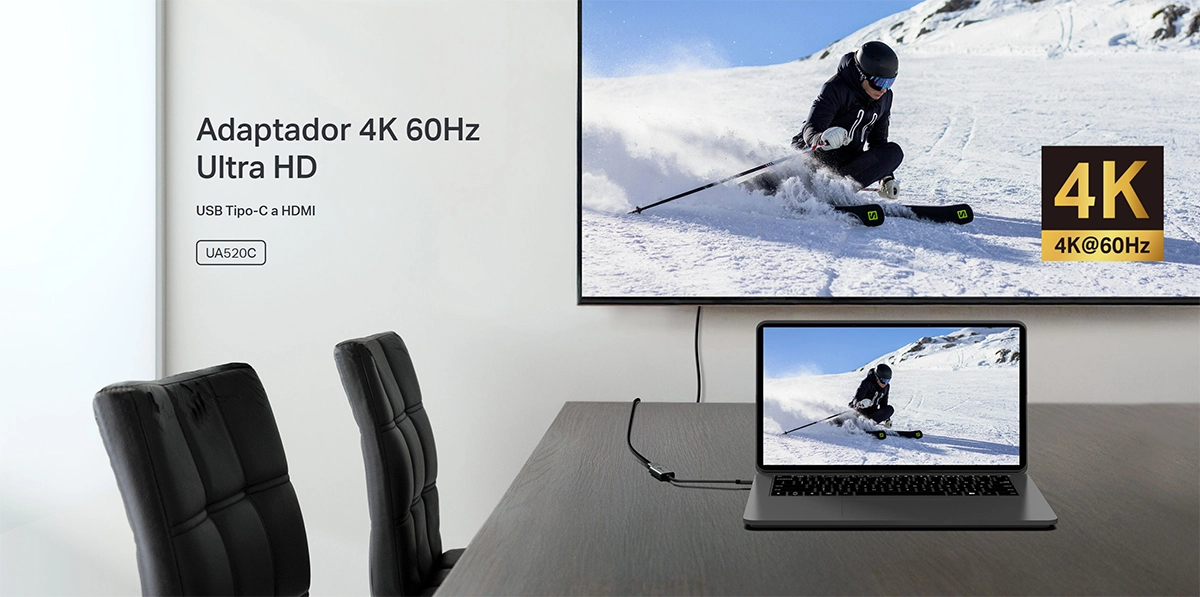 Adaptador USB C a HDMI 4K@60Hz TP LINK UA520C detalles 01b