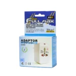 Adaptador Viajero Multipropósito High Full Max ZZ-AD01: ¡Conéctate en Todo el Mundo!, Adaptador de viaje universal multipropósito High Full Max ZZ-AD01 de color blanco, mostrando sus diferentes clavijas retráctiles y el socket universal, producto de HD Multimedia.